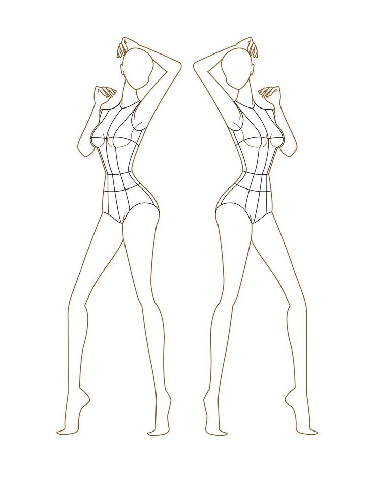 736x952 Drawing Templates Human