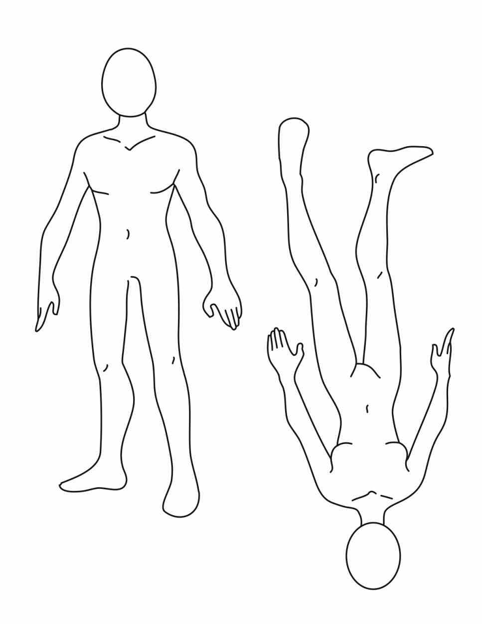 967x1251 Drawing Of Human Body Outline 24 Best Drawings Images