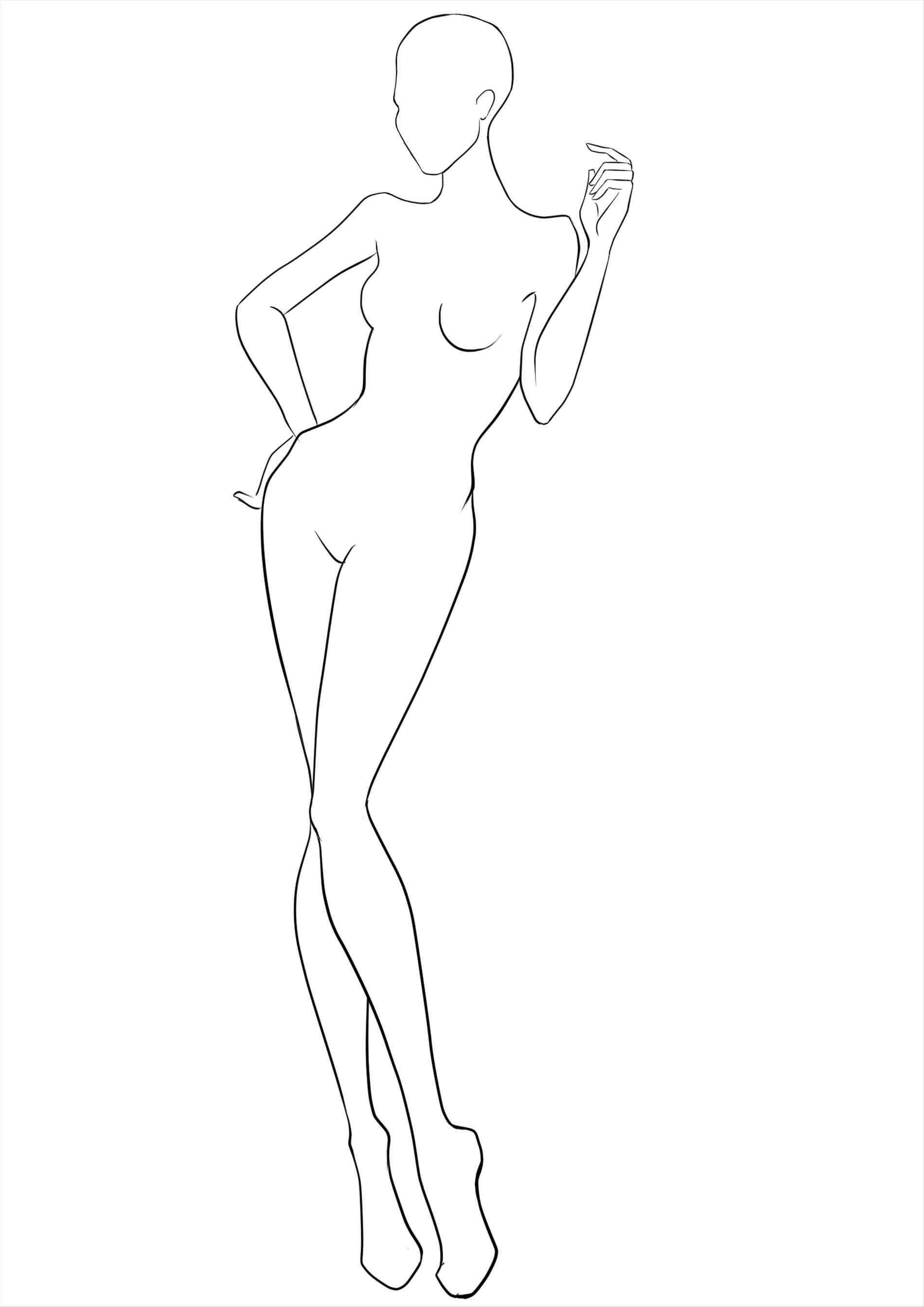 1900x2686 How To Draw A Human Body Outline