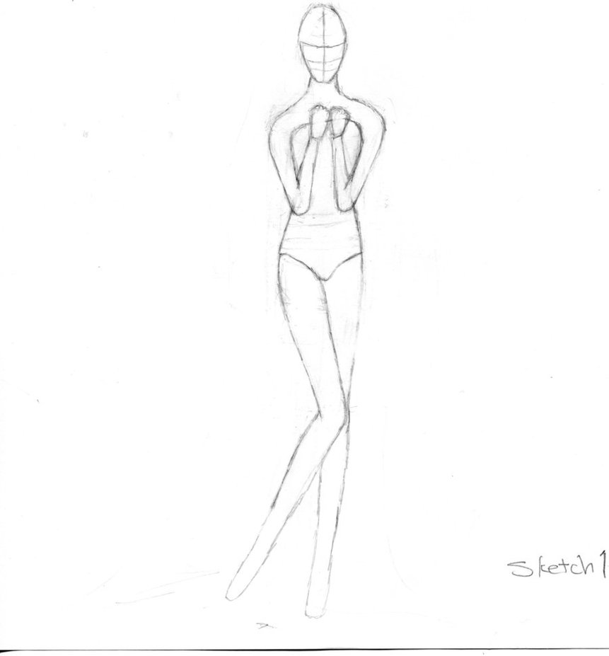 861x927 Girl Body Sketch By Platapig