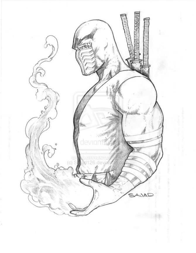 670x867 How To Draw A Ninja (With Pictures)