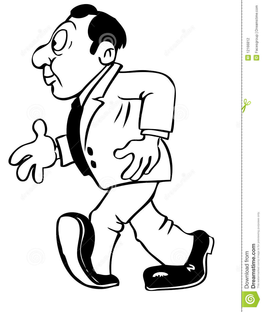 1098x1300 Drawing Cartoon Man Cartoon Drawing Of A Man Stock Vector. Image