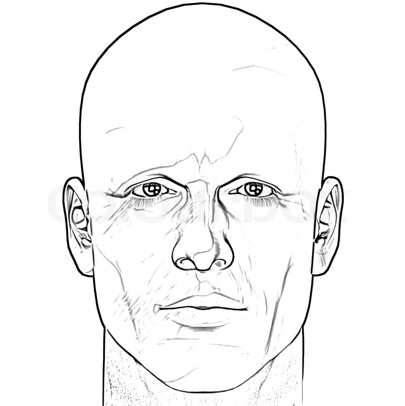 Man Face Outline Drawing : How To Draw A Face Step By Step | Bodenswasuee