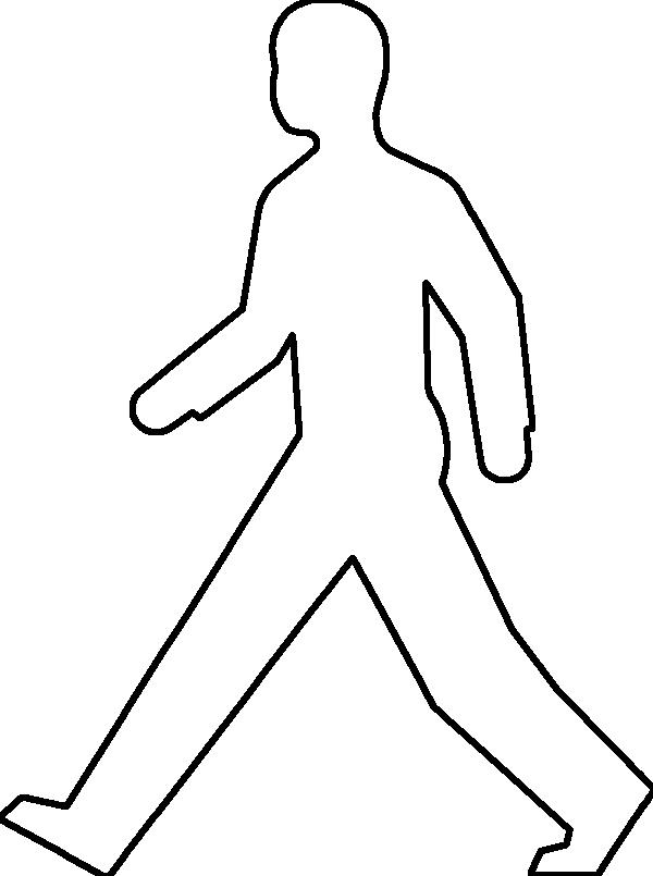 600x805 Outline Of A Person Template