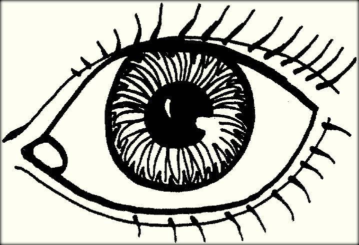 718x491 Eye Coloring Pages Coloring Page For Kids