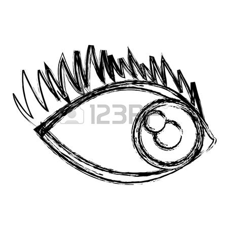 450x450 Cartoon Eye Human Look Watch Icon Vector Illustration. Royalty