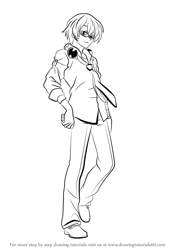 596x842 Learn How To Draw Shuu Amami From 11eyes (11eyes) Step By Step