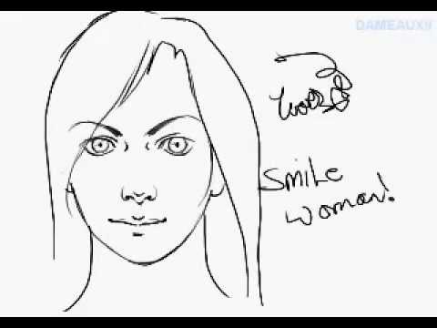 480x360 How To Draw A Human Face (Female)