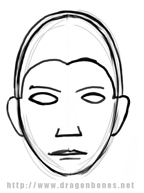 600x800 Human Face Line Drawing Images