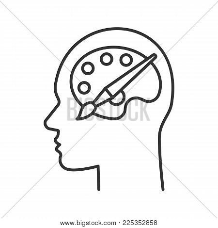 450x470 Human Head Palette Brush Linear Vector Amp Photo Bigstock