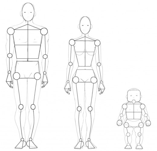 520x500 Drawing The Human Figure Angles Amp Proportions Hubpages