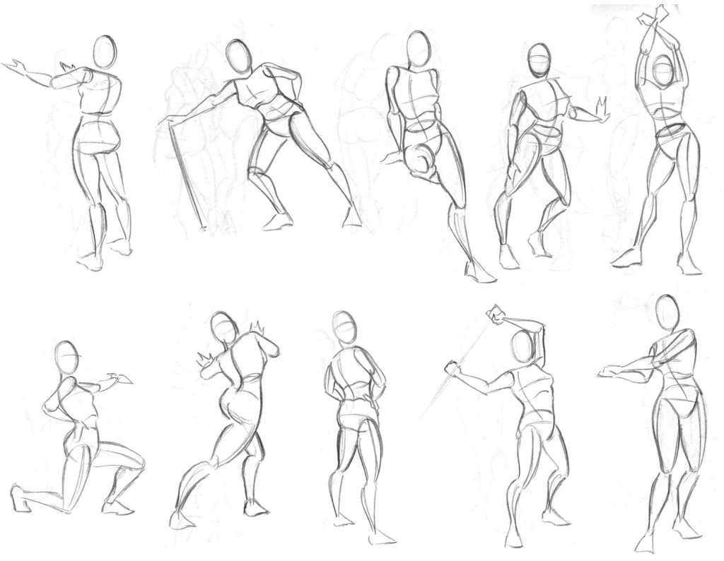 1024x794 Human Figure Outline Group
