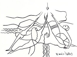 300x225 Abstract Human Form Drawings Fine Art America