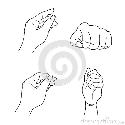400x400 Drawn Hand Gesture Human Hand