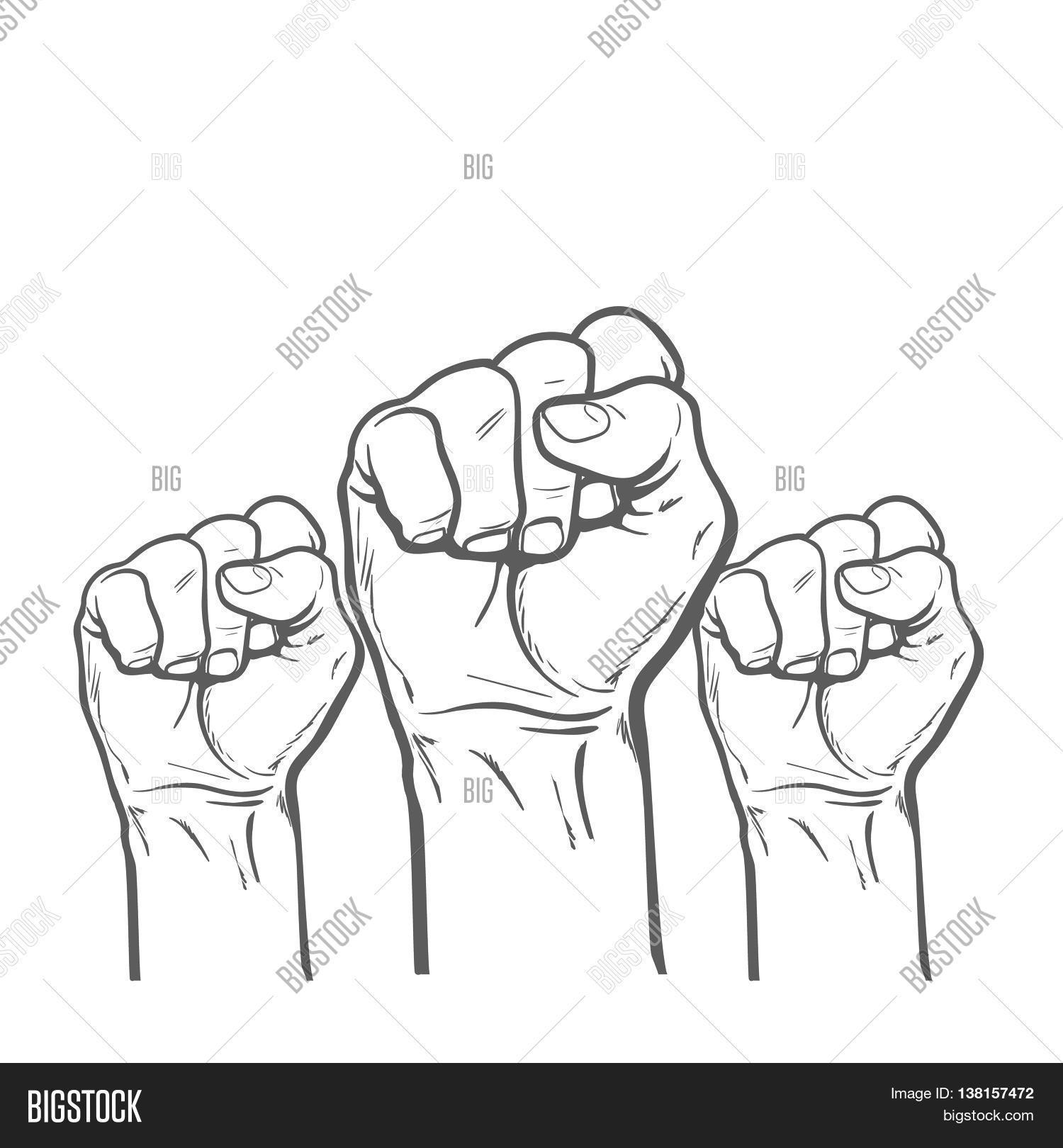 1500x1620 Many Man's Fist On Red Background. Image Amp Photo Bigstock