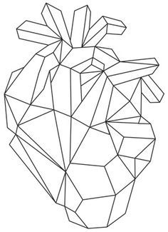 236x325 Human Heart Pattern. Use The Printable Outline For Crafts