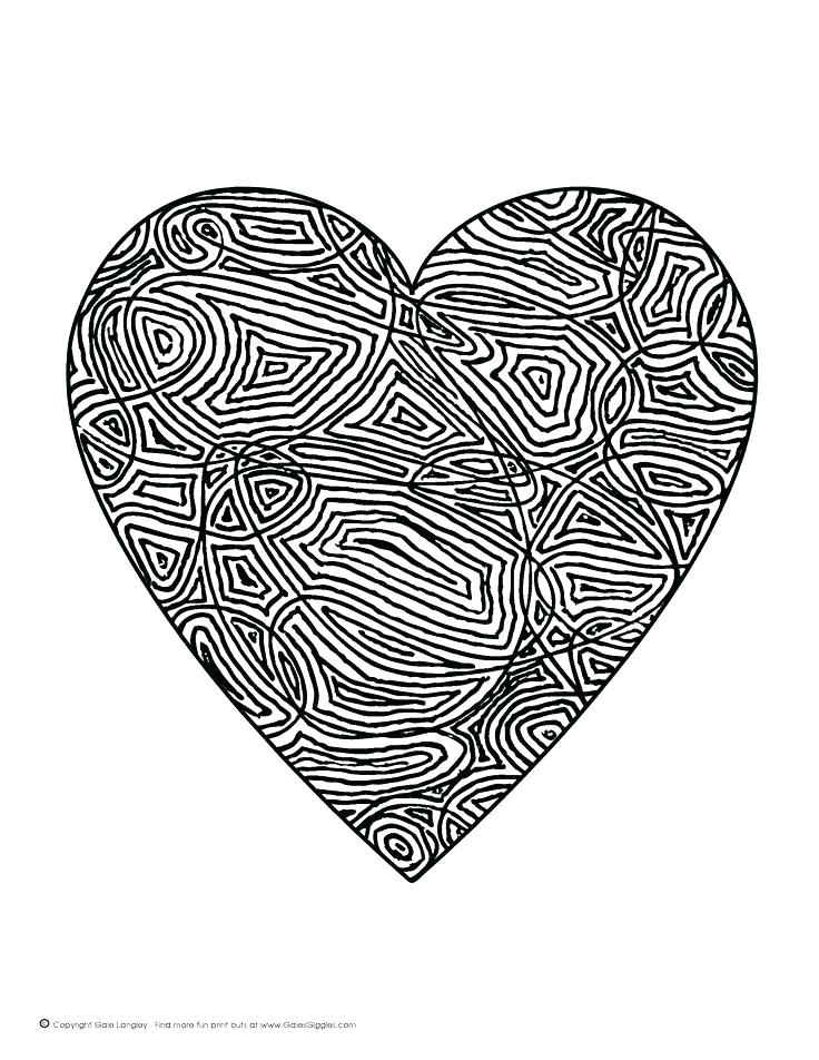 736x952 Here Are Heart Coloring Pages Pictures Cute T Heart Valentine