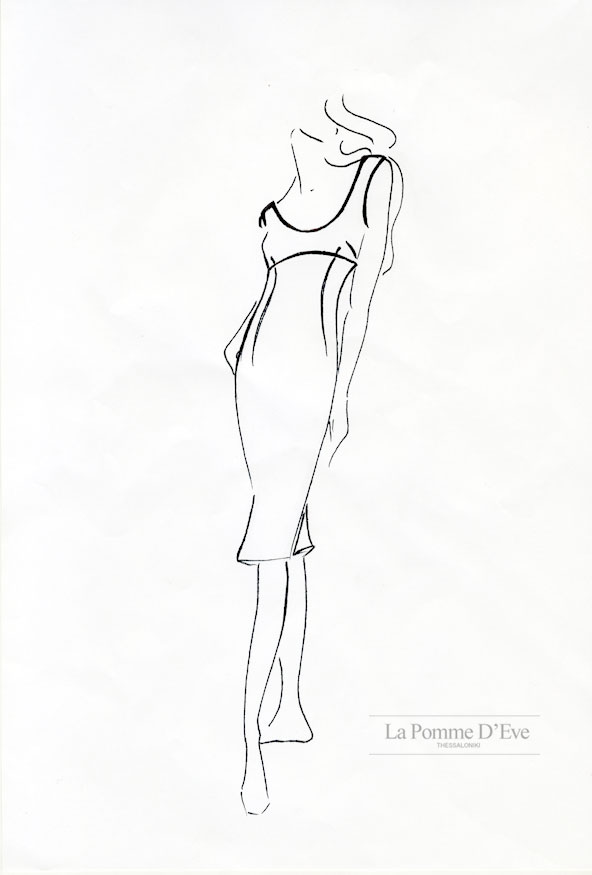 592x875 Fashion Design Line Drawing