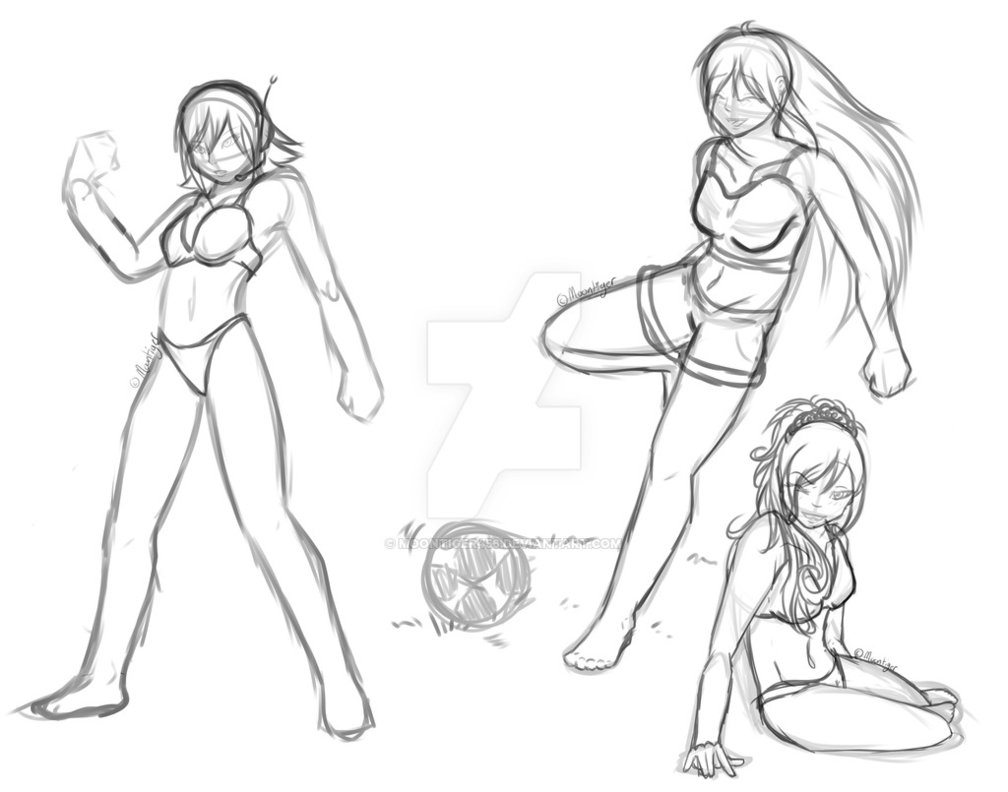 1008x792 Human Pose Practice By Moontiger456