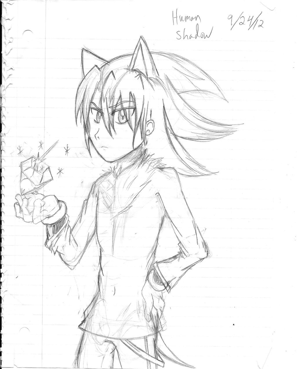 1024x1272 Human Shadow Sketch By Sonicmiku