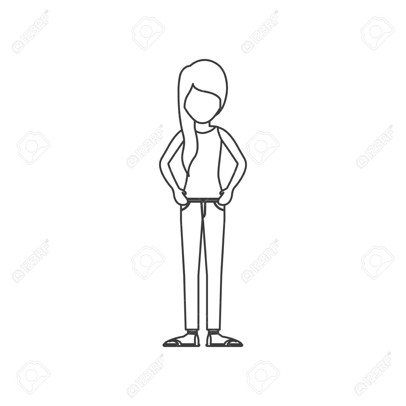 1300x1300 Woman Cartoon Icon. Female Avatar Person Human And People Theme
