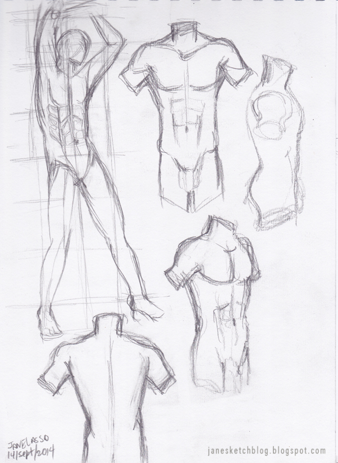 680x931 Dibujo De Torso Masculino