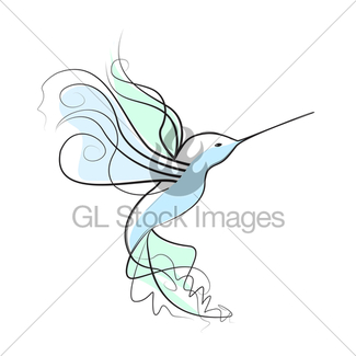 325x325 Colibri Drawing Set Made In Line Art Style Gl Stock Images