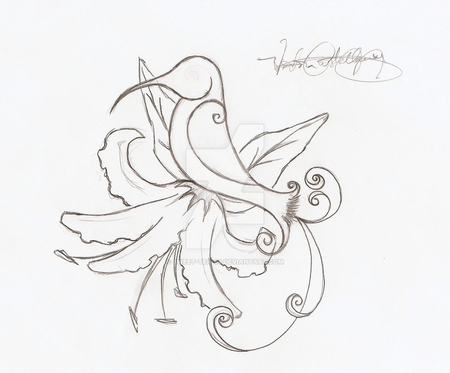 900x746 Hummingbird Tattoo Sketch 2 By Sweet Tea 86
