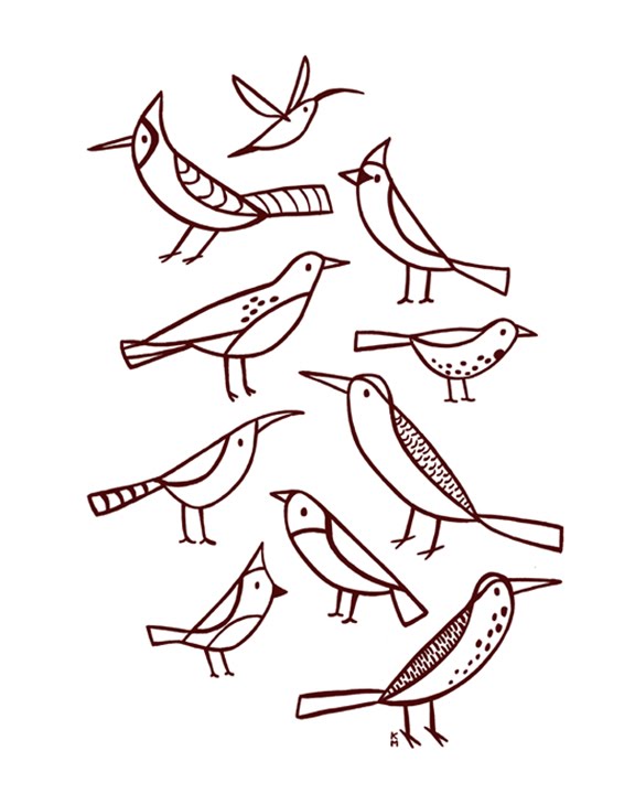 Simple bird. Графическая птичка. Птица схематично. Схематичный рисунок птицы. Птица рисунок легкий.