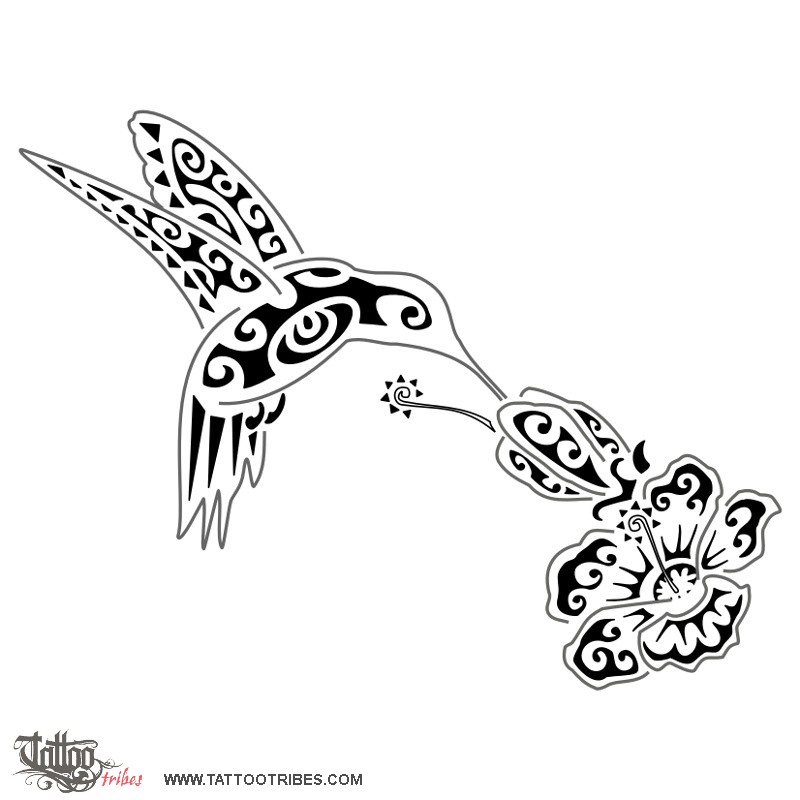 800x800 Tattoo Of Hummingbird And Hibiscus, Live For The Moment Tattoo