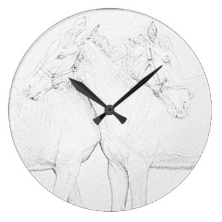 324x324 Pencil Drawing Clocks Zazzle.ca