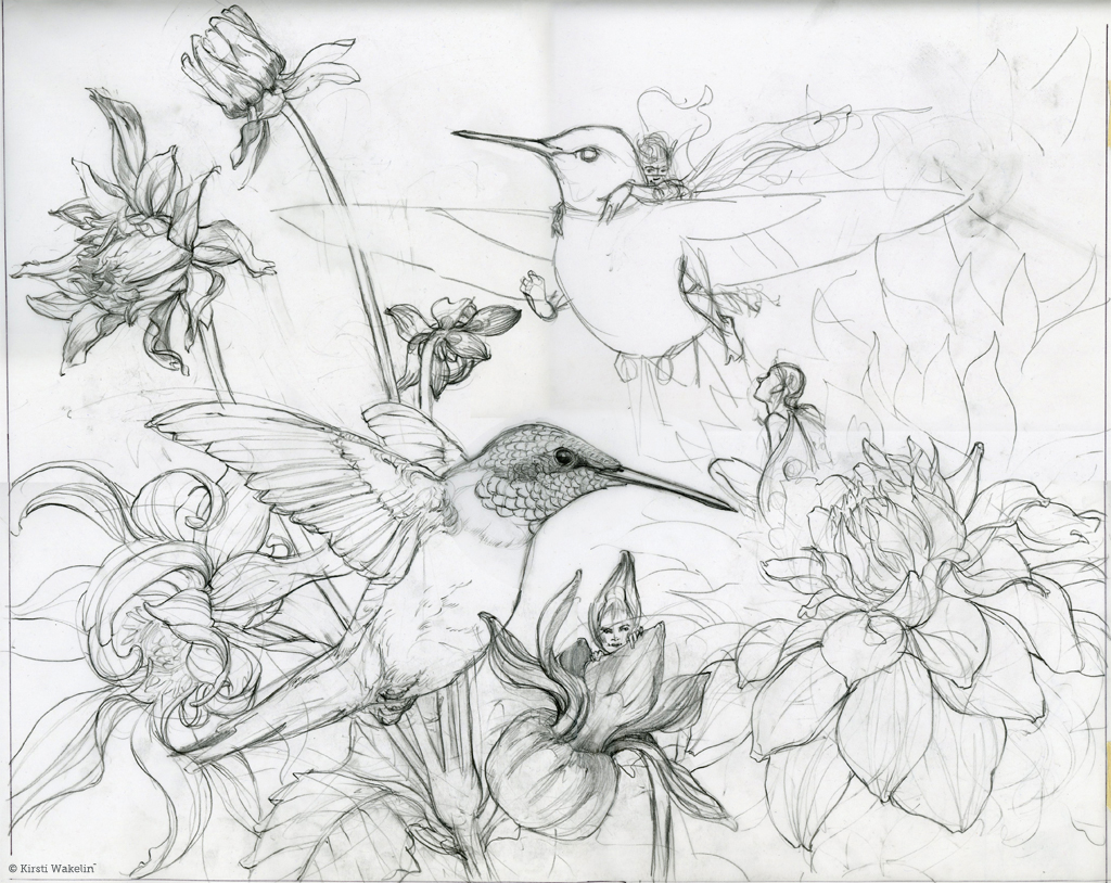 Hummingbird Pencil Drawing at GetDrawings | Free download