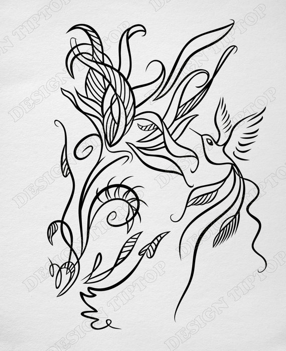 570x700 Print And Cut Svg, Colibri Svg, Hummingbird Svg, Vinyl Cutting