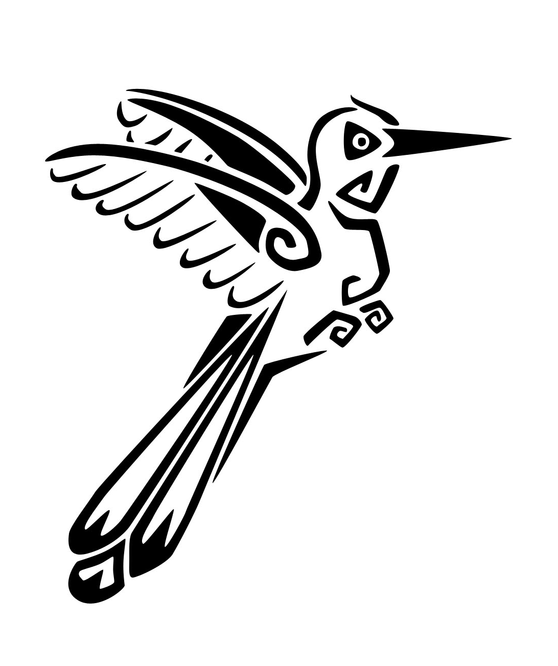 1092x1303 Tribal Hummingbird Tattoo Designs Hummingbird Tattoos Designs