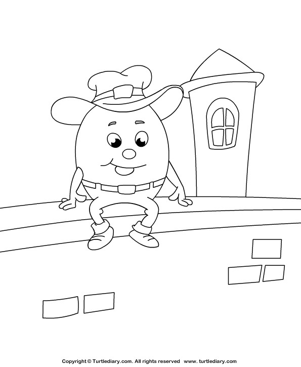 595x725 Humpty Dumpty Coloring Sheet Turtle Diary