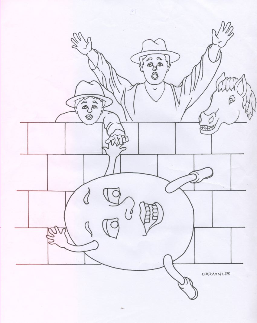 850x1067 Humpty Dumpty Coloring Pages To Download And Print For Free