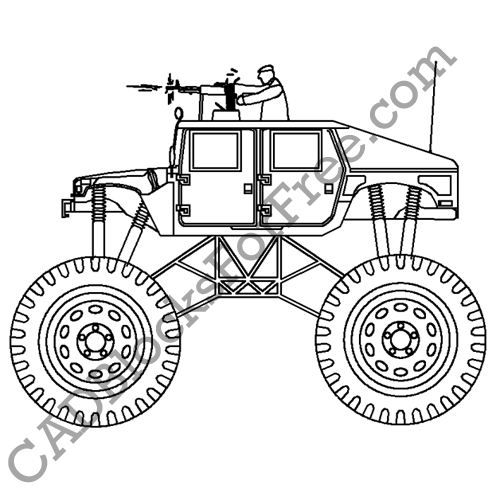 500x500 2d Elevation Side Cad Blocks For Free
