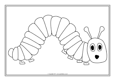 402x284 Hungry Caterpillar Colouring Sheets (Sb11906)