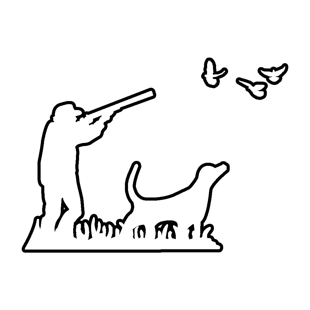 1000x1000 Dove Hunting With Dog Decal Vinyl Sticker (Light Colors) Ebay