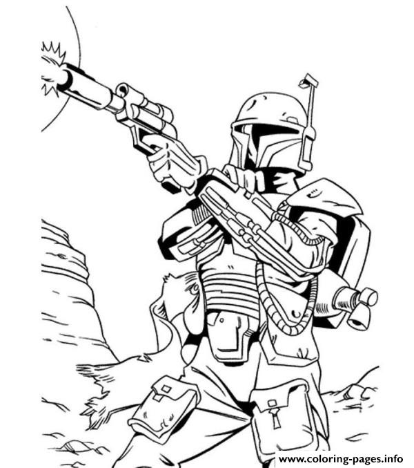 600x677 Star Wars Coloring Pages Bounty Hunter Colouring For Sweet Draw