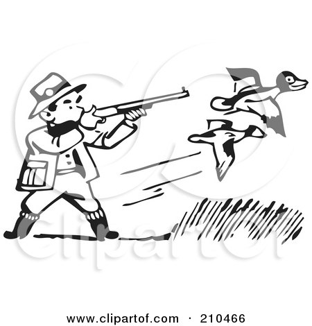 450x470 Royalty Free (Rf) Clipart Illustration Of A Retro Black And White