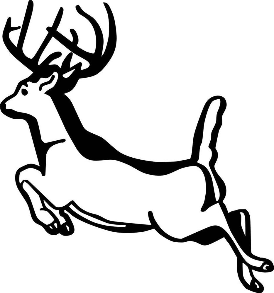 934x1000 Running Deer Decal Vinyl Wall Deer Sticker 8x8 [Hunting 7] Ebay