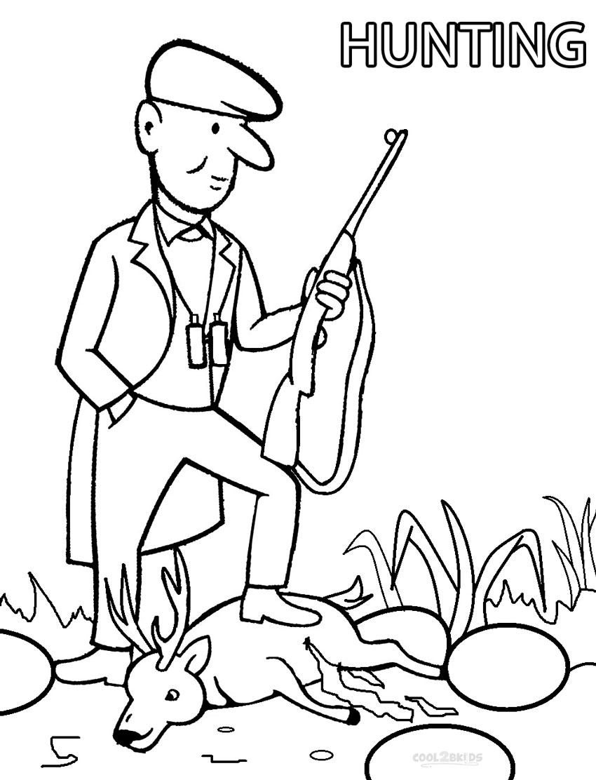 850x1112 Printable Hunting Coloring Pages For Kids Cool2bkids