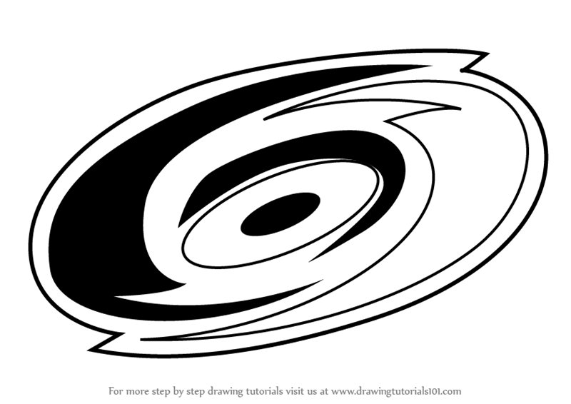 800x566 Learn How To Draw Carolina Hurricanes Logo (Nhl) Step By Step
