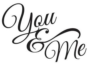 300x225 You Amp Me Couples Husband Wife Wedding Wall Art Decal Quote Words