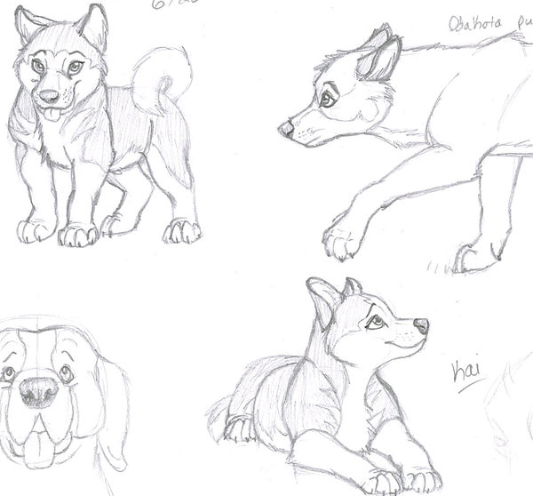 600x558 More Husky Sketches By Melted Gummy Bears