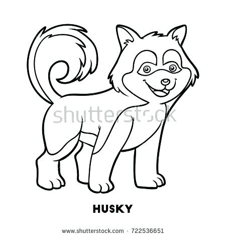 450x470 Husky Coloring Pictures Husky Or Malamute Dog Cartoon For Coloring
