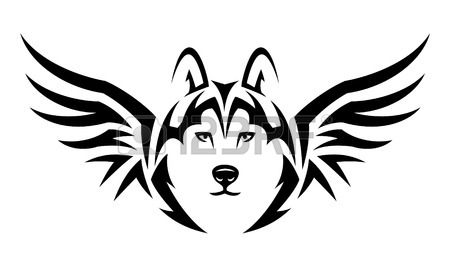 450x270 Husky Tattoo Stock Photos. Royalty Free Business Images