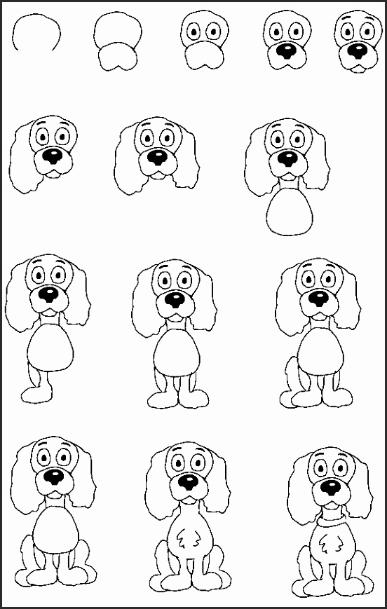 552x869 How To Draw Cartoon Dogs And Puppies I0e8s Luxury Husky Puppy How