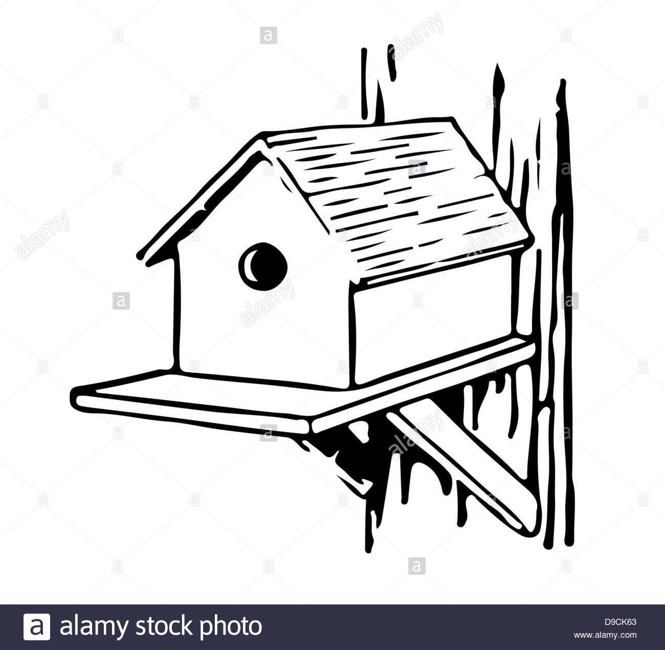 1300x1270 Black And White Drawing Isolated On A White Background Stock Photo